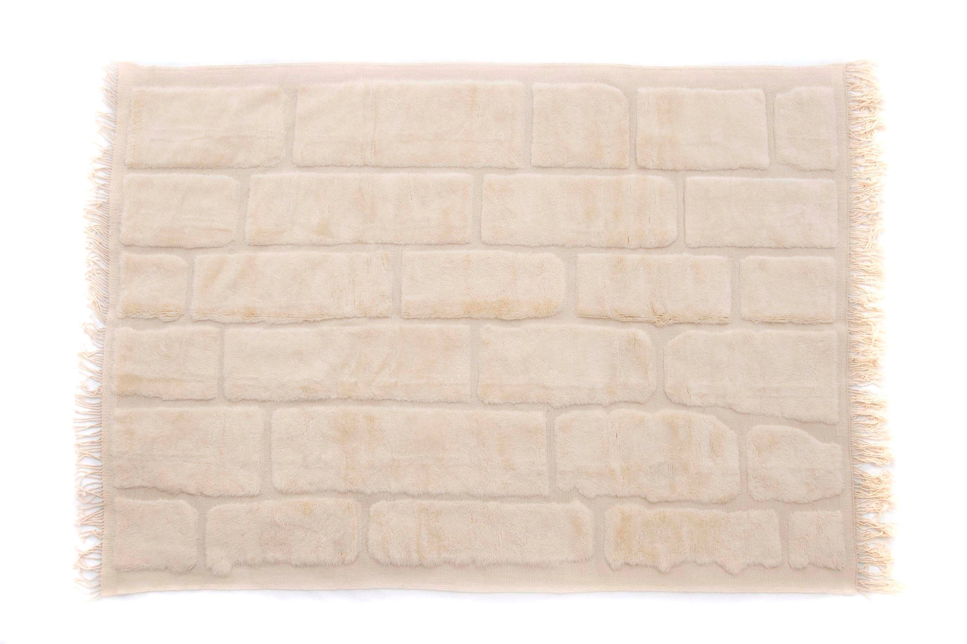 Natural Stone Block Patterned Rug